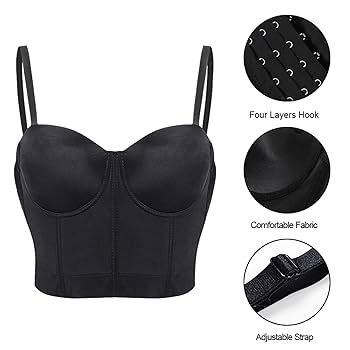 Amazon.com: TEMKIN Rhinestone Bra Top Women Colorful Gothic